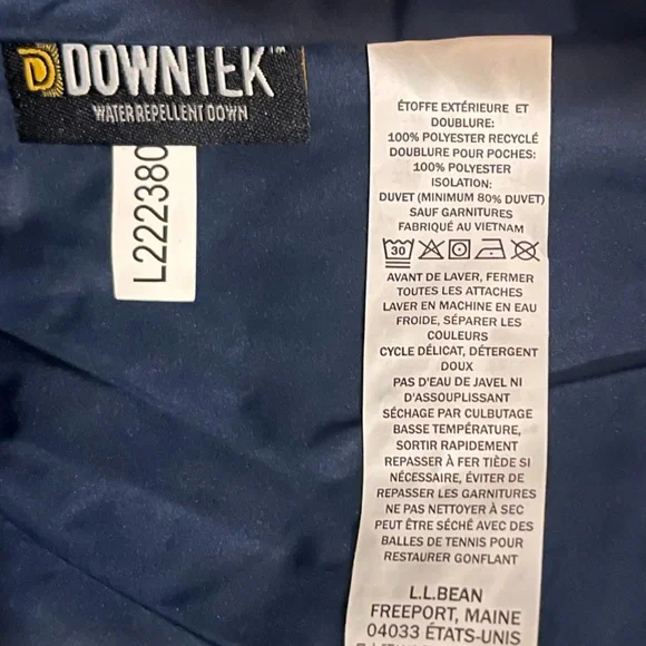 L.L. Bean Colorblock Down Jacket - Picture 4 of 6